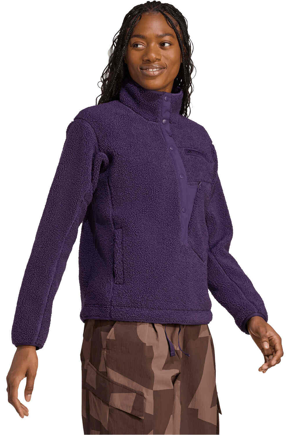 adidas forro polar mujer TERREX XPLORIC HIGH PILE FLEECE vista detalle