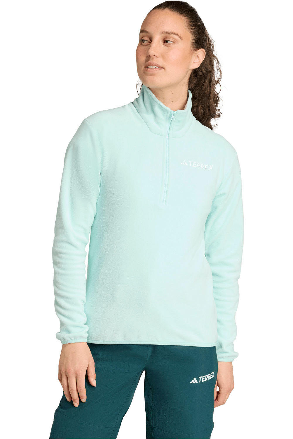 adidas forro polar mujer W MT ESS HZ FL vista frontal