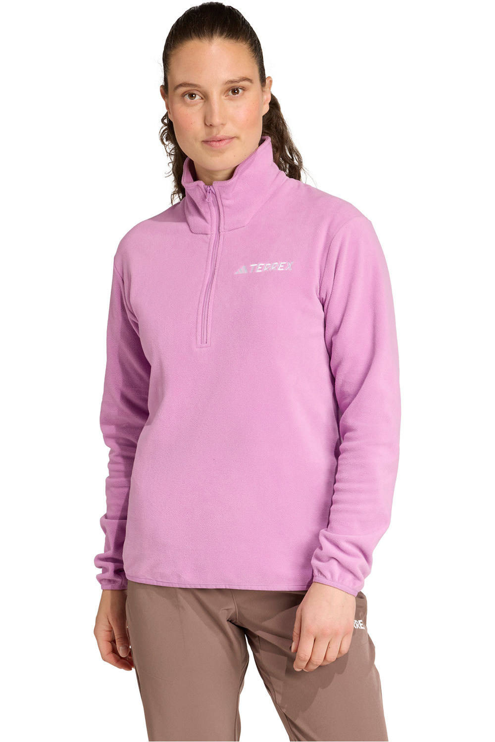 adidas forro polar mujer W MT ESS HZ FL vista frontal