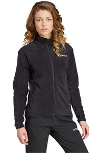 adidas forro polar mujer W MT FZ FLEECE vista detalle
