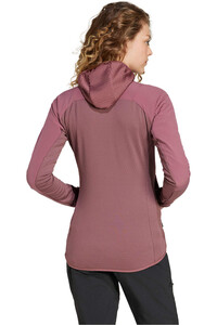 adidas forro polar mujer W TR FL WIN H J vista trasera