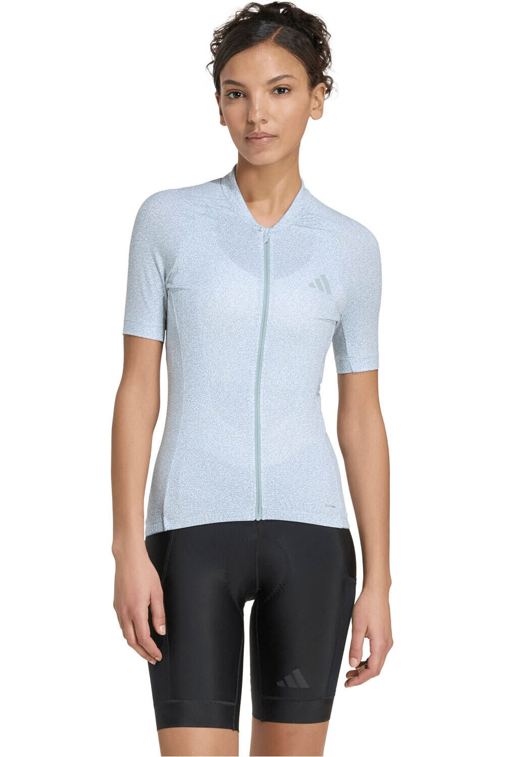adidas maillot manga corta mujer MAILLOT ESS GRX1 W WONDER SAGE vista frontal