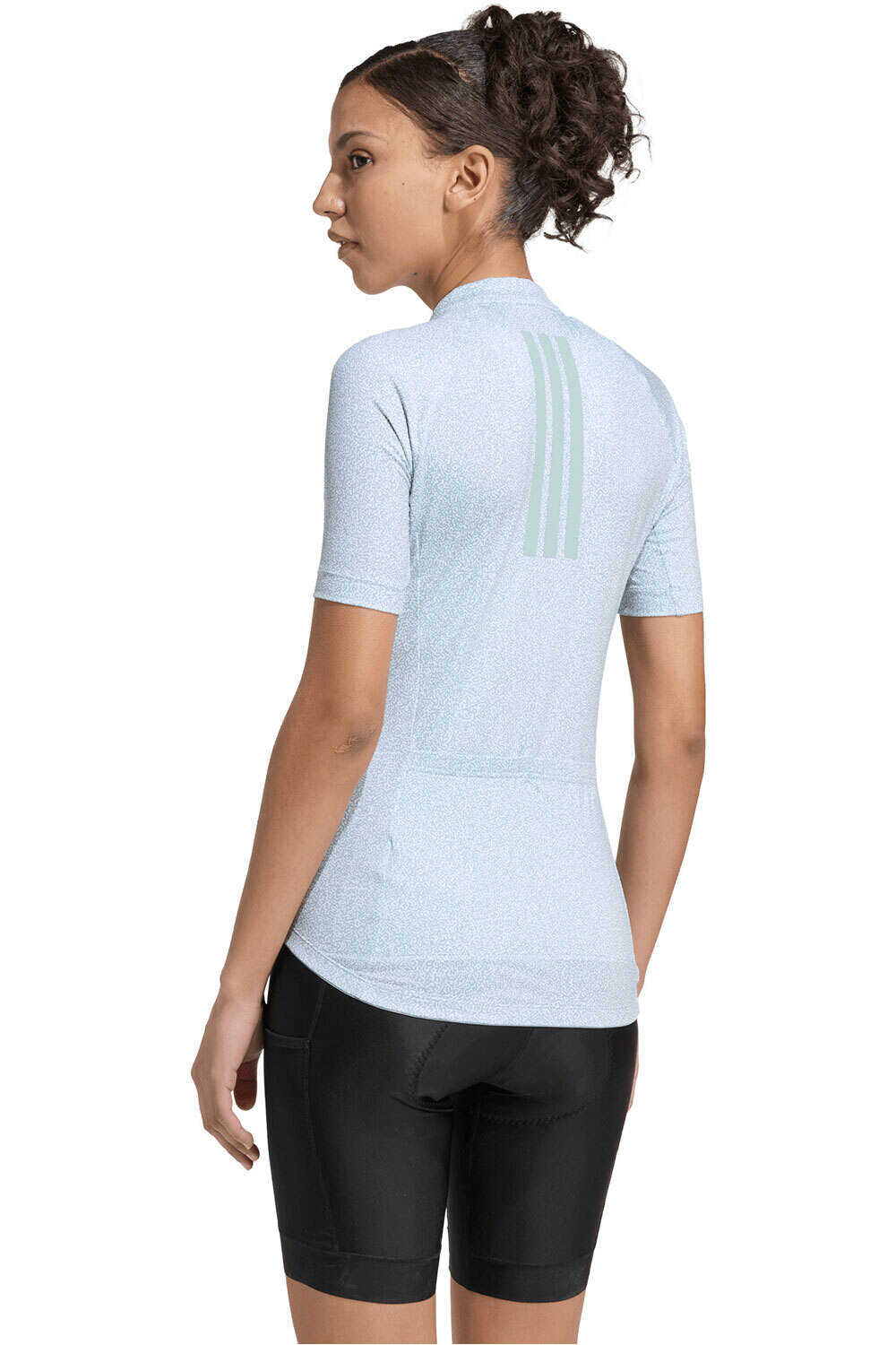 adidas maillot manga corta mujer MAILLOT ESS GRX1 W WONDER SAGE vista trasera