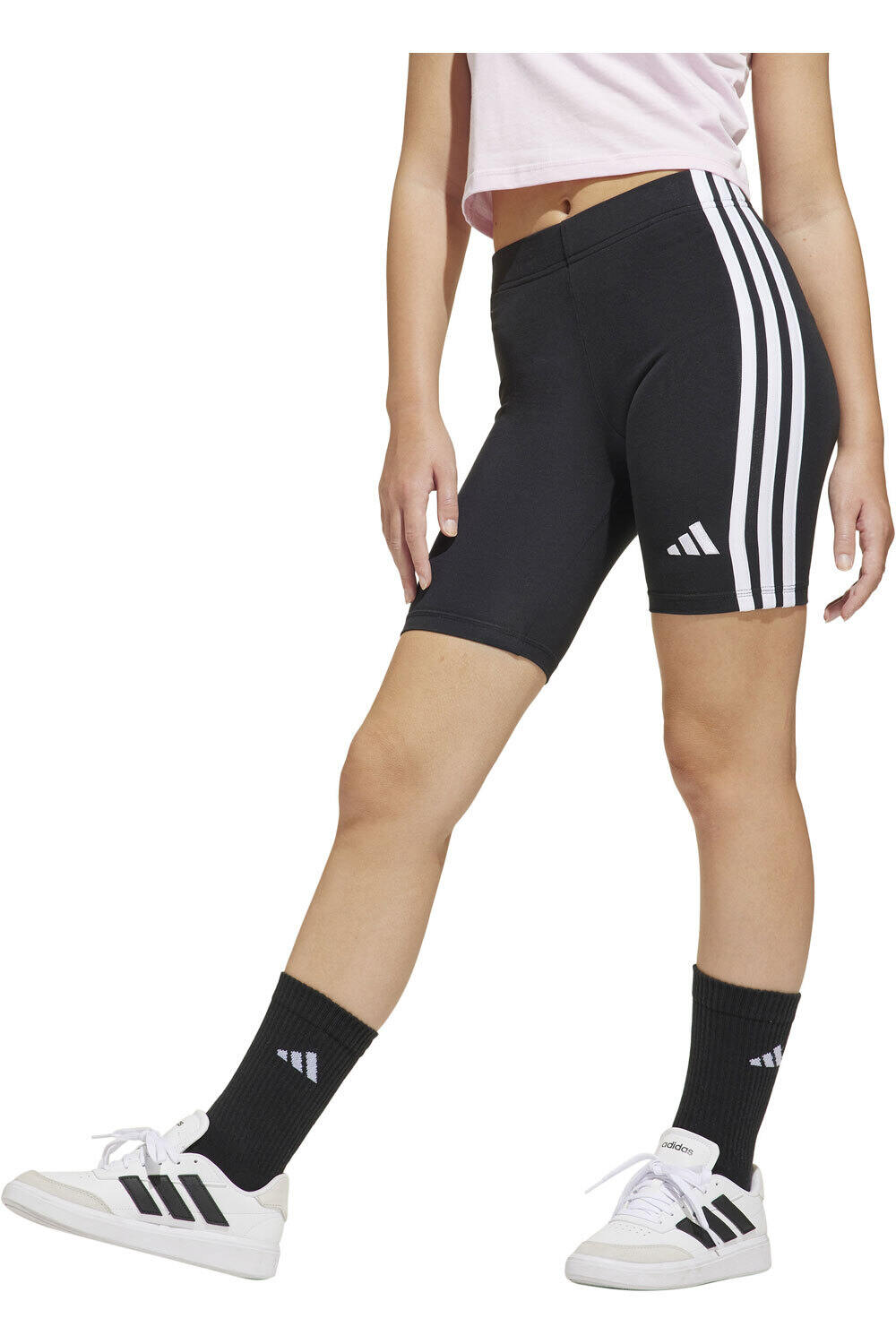 adidas malla corta niña JG 3S SH LEG vista frontal