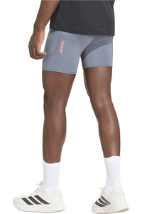 adidas malla corta running hombre ADIZERO POCKET TIGHTS vista trasera