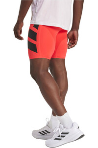 adidas malla corta running hombre Adizero Road to Records Short Leggings vista trasera