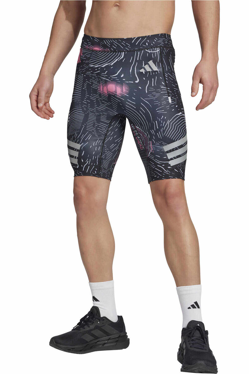 adidas malla corta running hombre BTN BIKER TIG M vista frontal