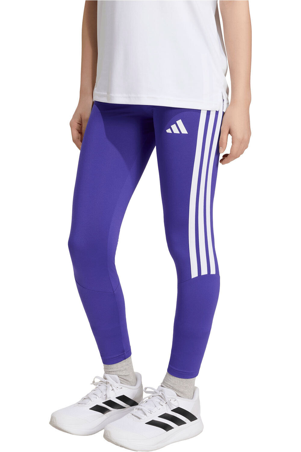 adidas malla larga niña Mallas Train Essentials 3 bandas vista frontal