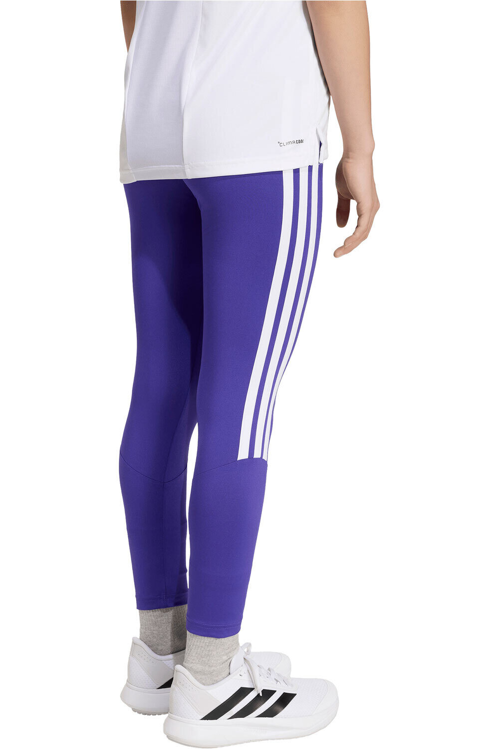 adidas malla larga niña Mallas Train Essentials 3 bandas vista trasera