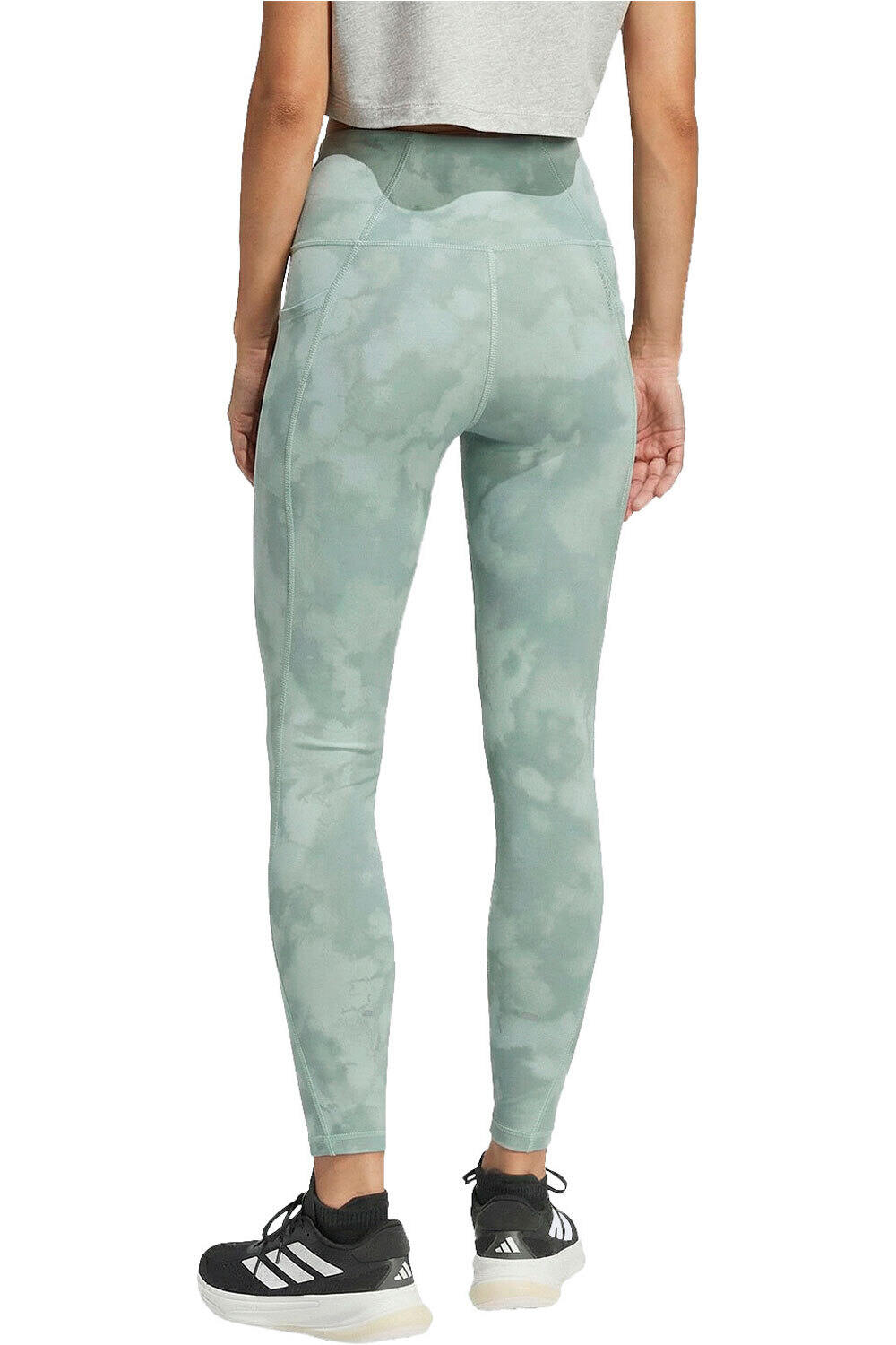 adidas malla larga running mujer 7/8 ADI365 CLIMACOOL AOP vista trasera