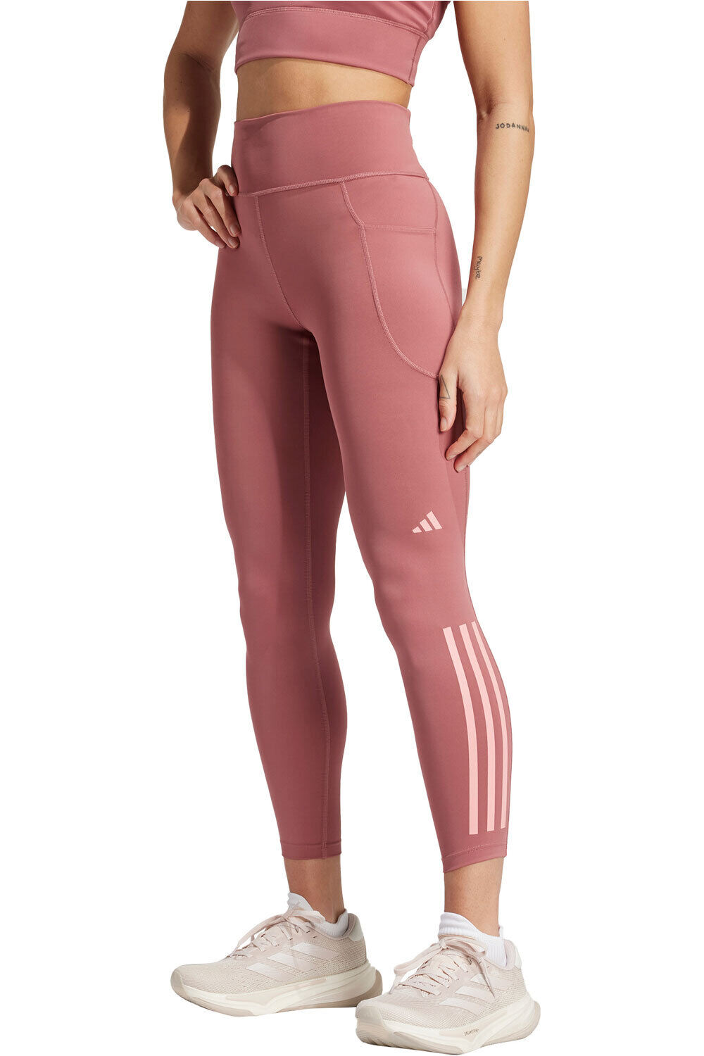 adidas malla larga running mujer DailyRun 3S 7/8 vista frontal
