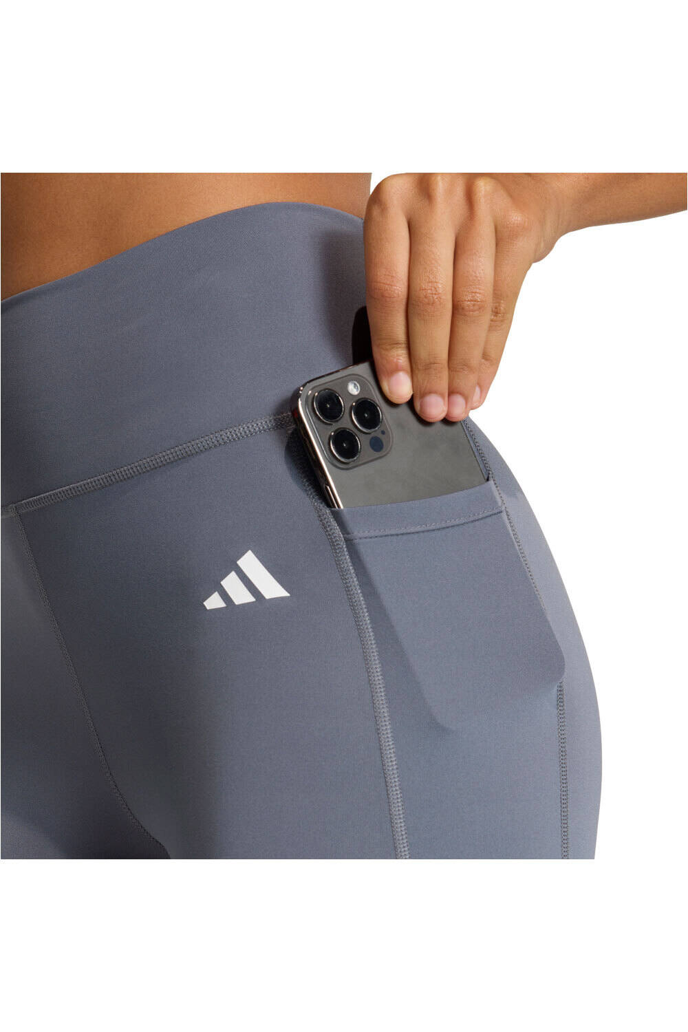 adidas malla pirata running mujer 3/4 OPTIME ESSENTIALS STASH vista detalle