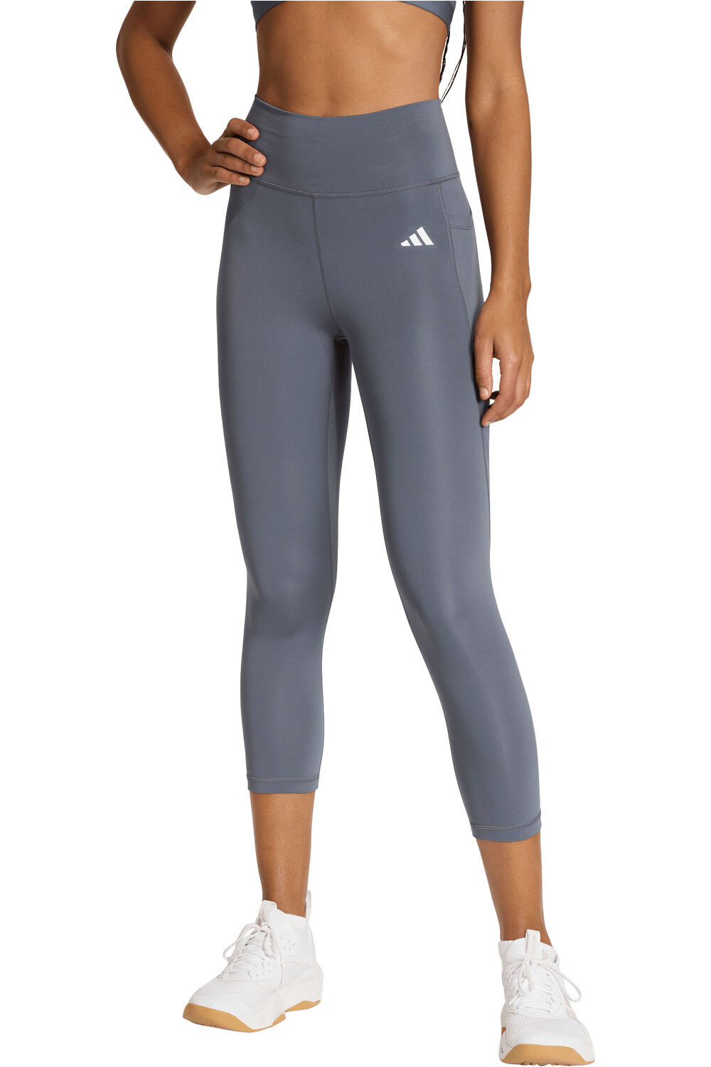 adidas malla pirata running mujer 3/4 OPTIME ESSENTIALS STASH vista frontal