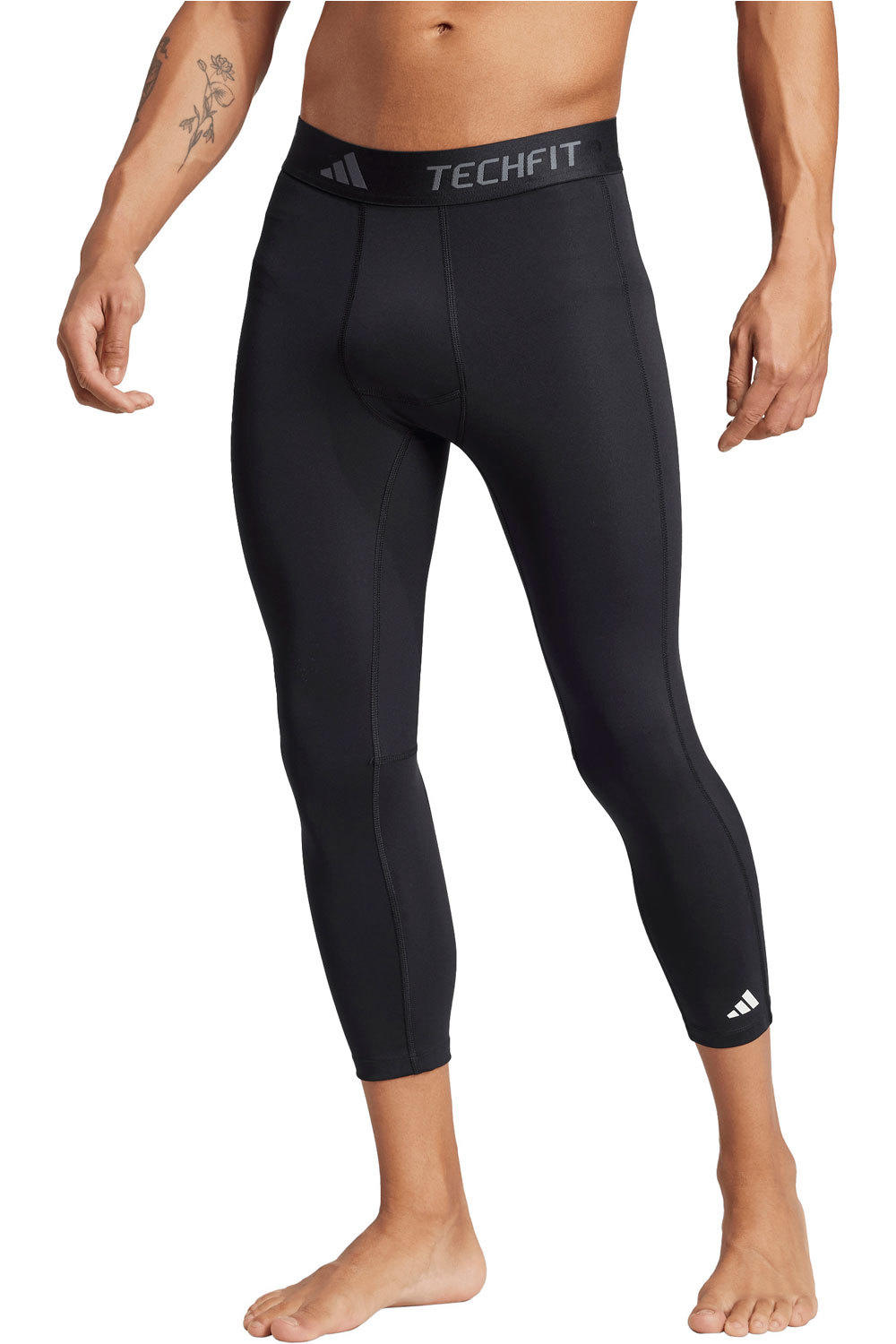 adidas mallas piratas fitness hombre TECHFIT COMPRESSION vista frontal