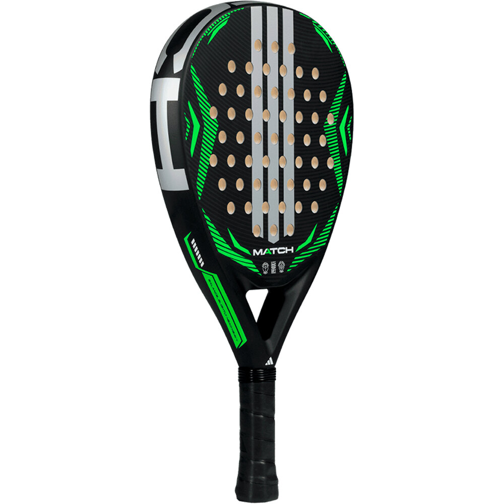 ADIDAS PADEL pala pádel adulto ADIDAS MATCH BLACK LIME 01