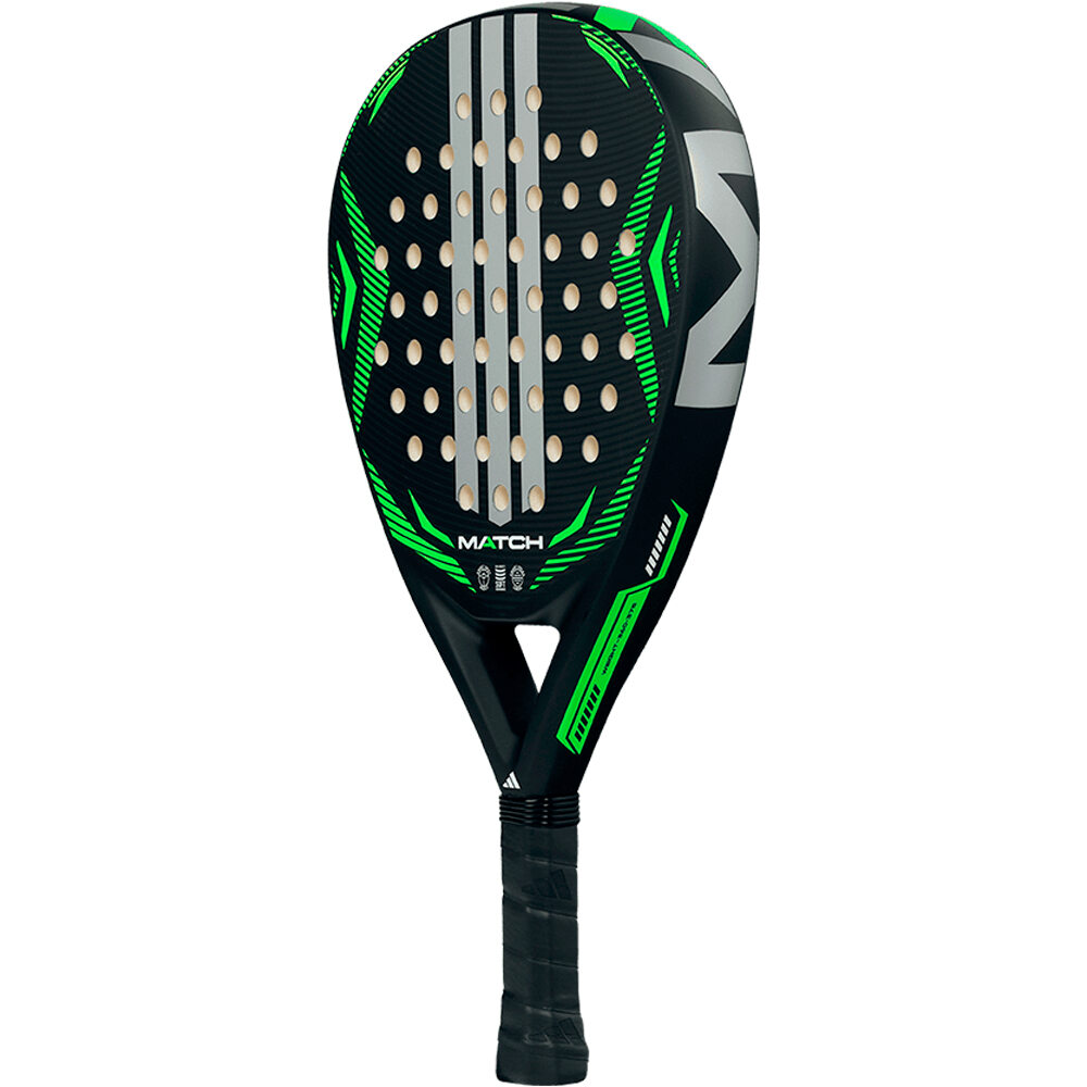 ADIDAS PADEL pala pádel adulto ADIDAS MATCH BLACK LIME 02