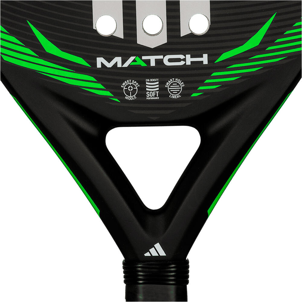 adidas pala pádel adulto ADIDAS MATCH BLACK LIME 05