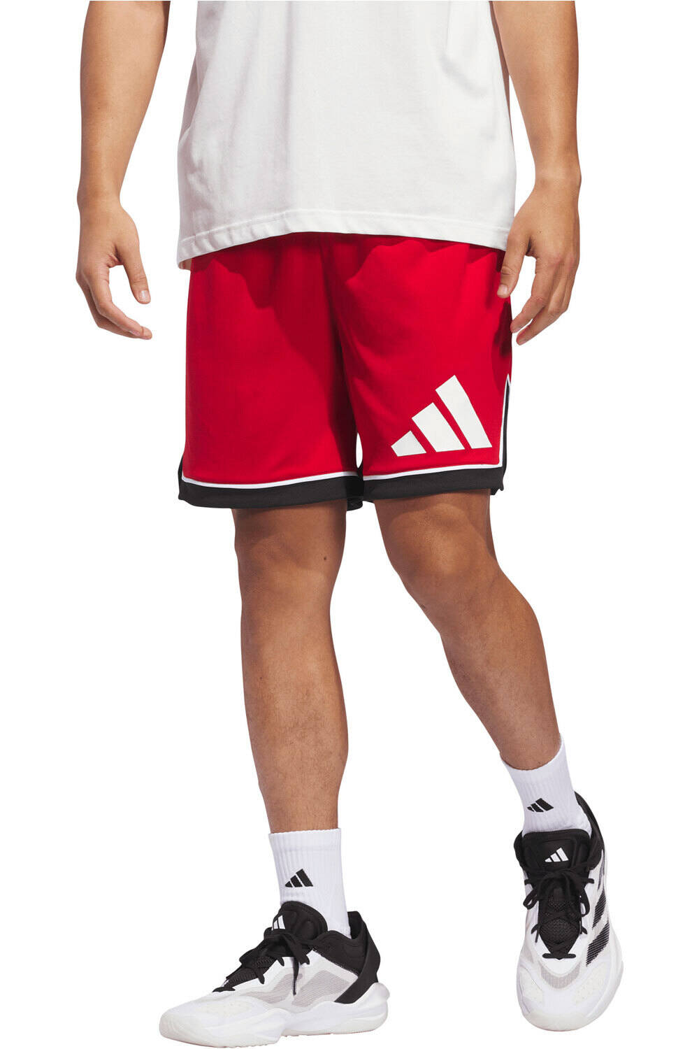 adidas pantalón baloncesto BADGE OF SPORT vista frontal