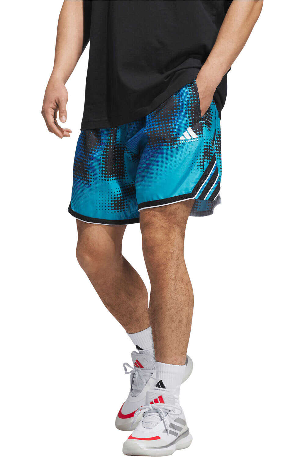 adidas pantalón baloncesto CRAZY LITE AOP vista frontal