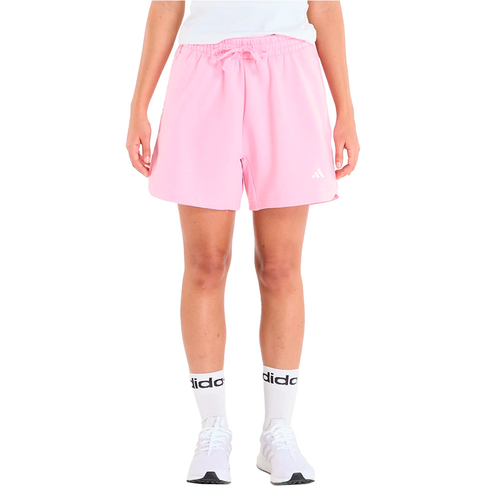 adidas pantalón corto deporte mujer 3 STRIPES STUDIO vista frontal