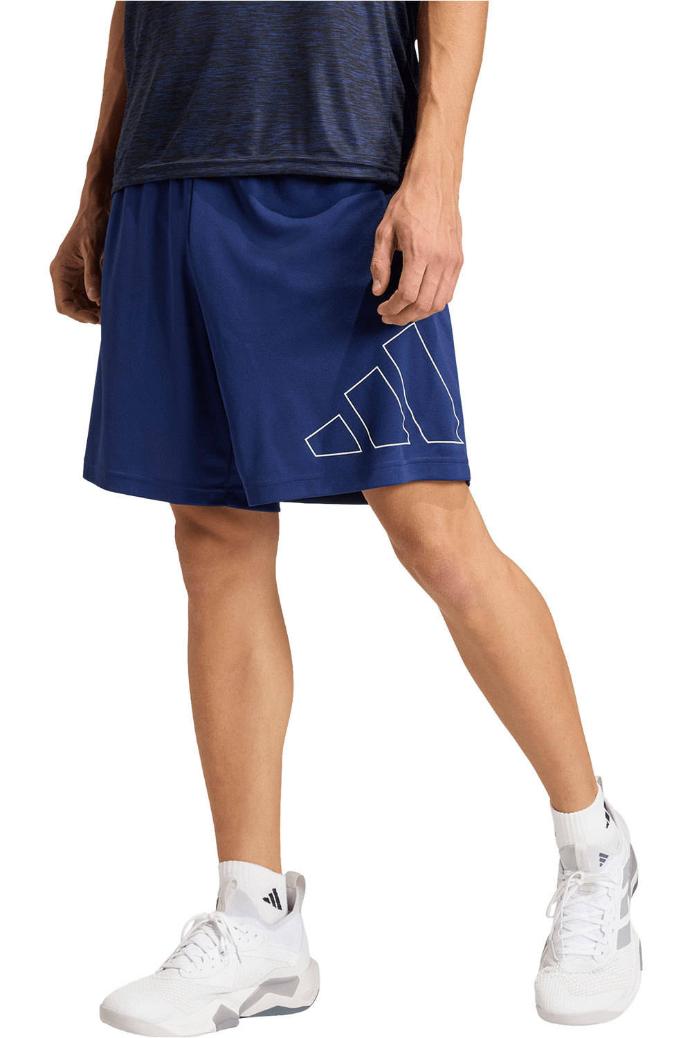 adidas pantalón corto fitness hombre BASE PIQUE BIG LOGO vista frontal