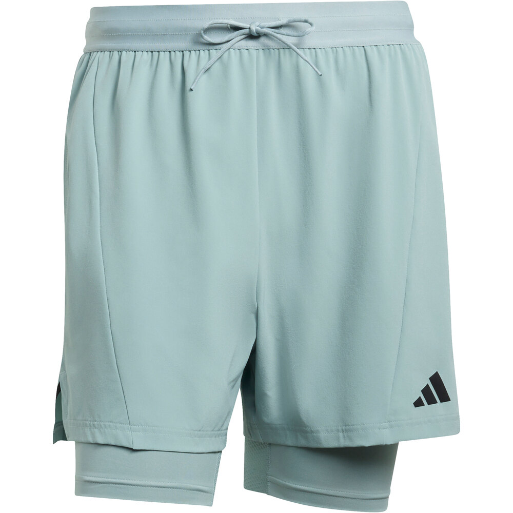 adidas pantalón corto fitness hombre ENTRENAMIENTO 2 EN 1 D4T 04
