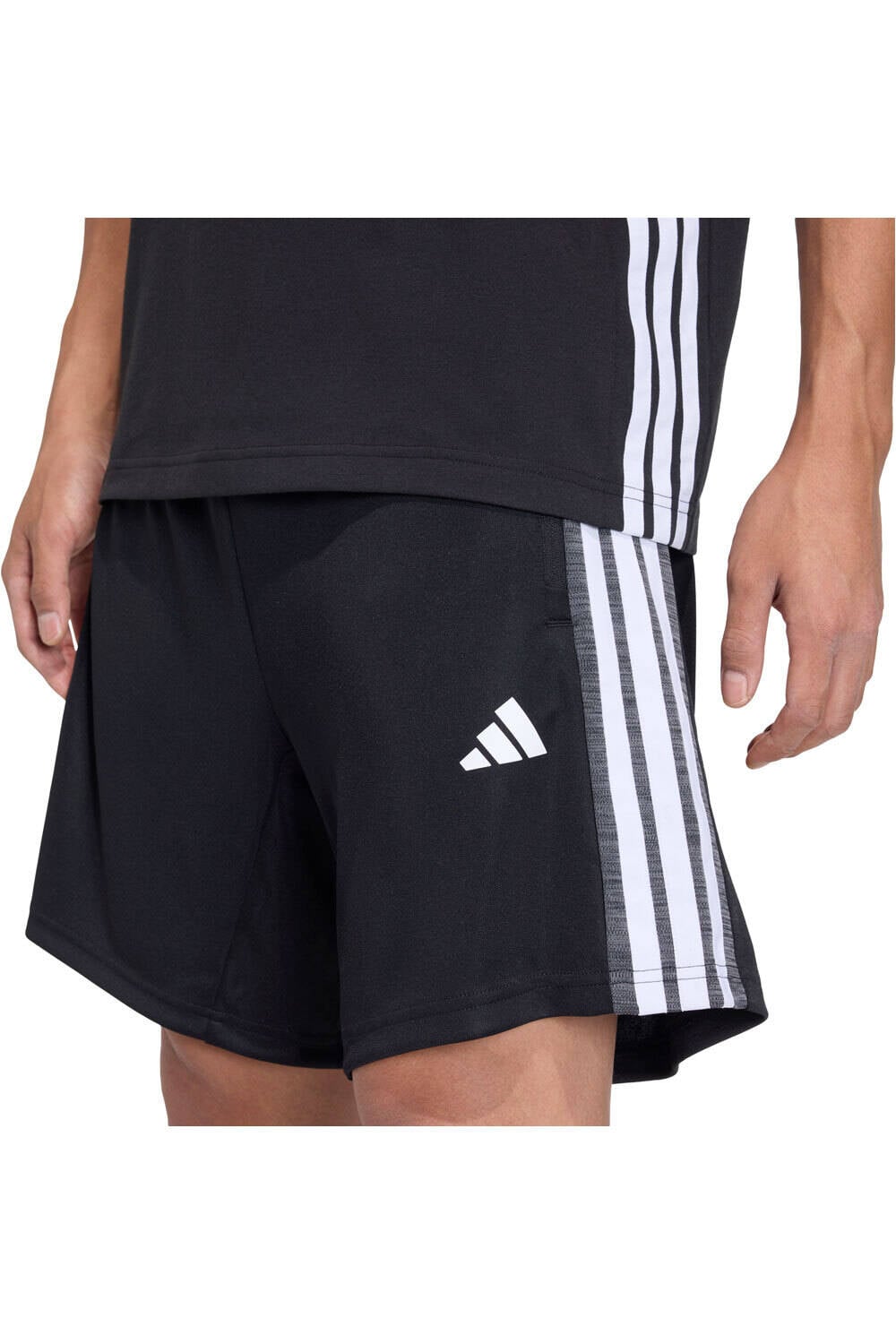 adidas pantalón corto fitness hombre ESSENTIALS ALL-SET 3 STRIPES vista detalle