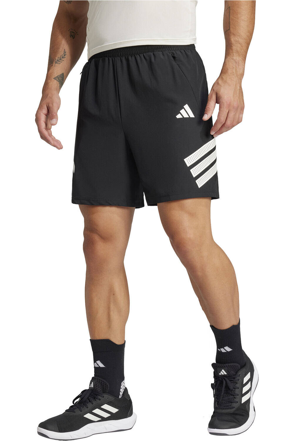 adidas pantalón corto fitness hombre GYM+ 3S SHORT vista frontal