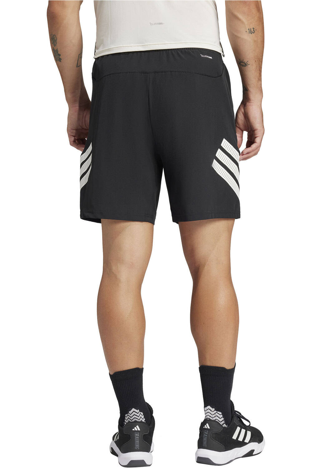 adidas pantalón corto fitness hombre GYM+ 3S SHORT vista trasera