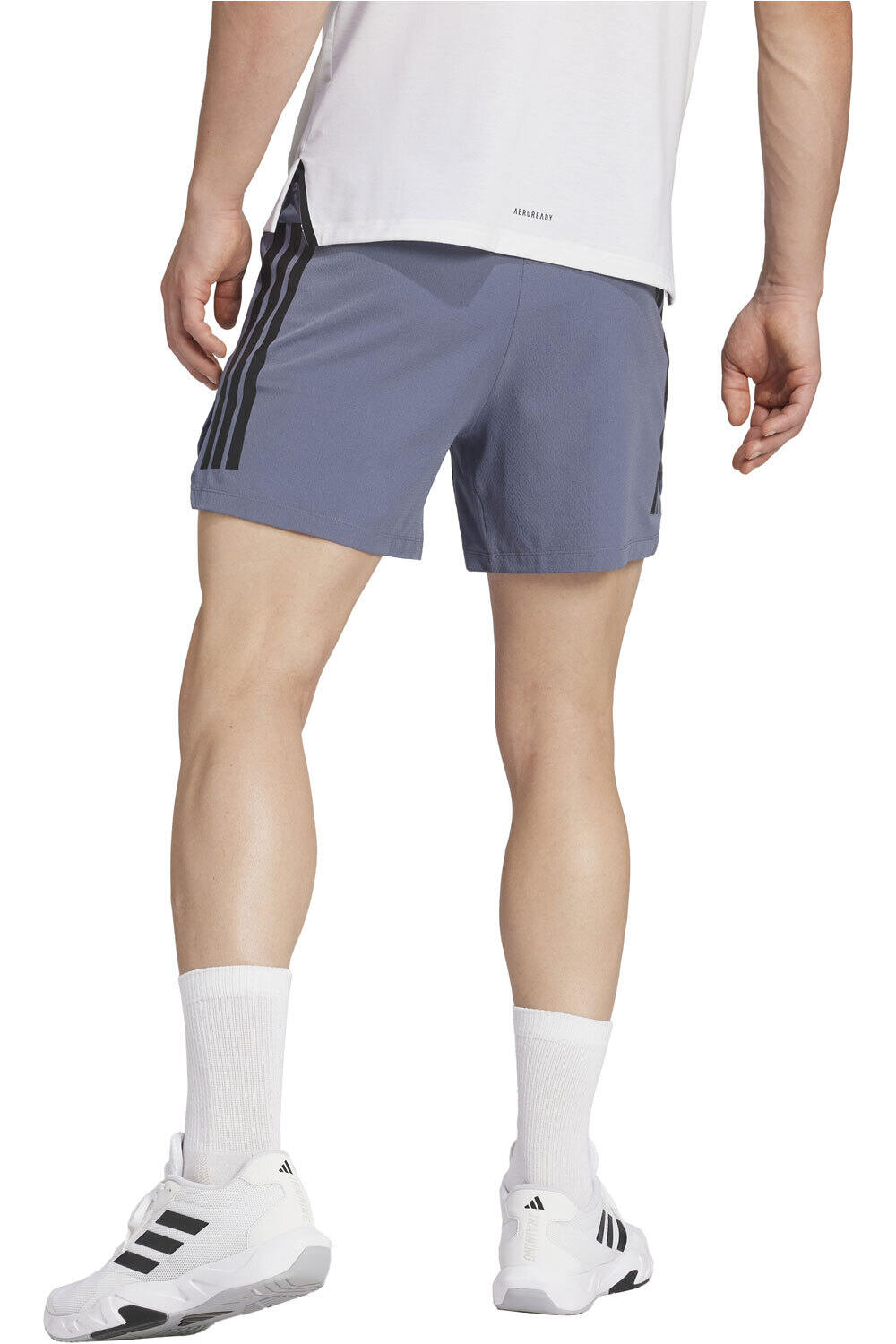 adidas pantalón corto fitness hombre POWER 3S SHORT vista trasera