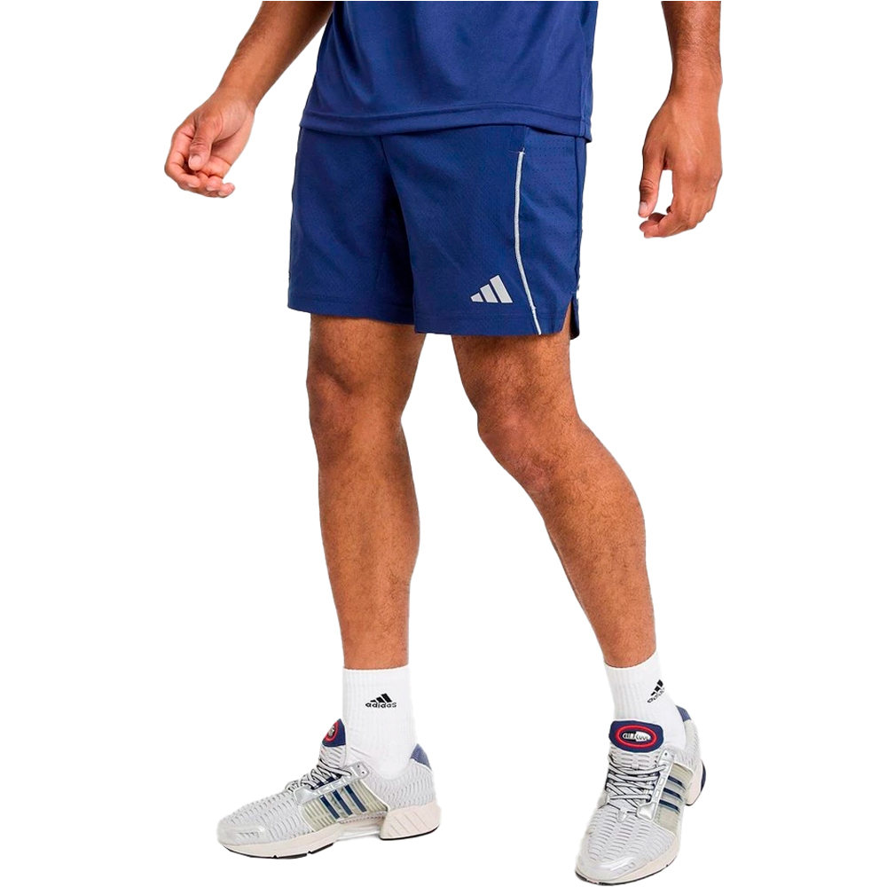 adidas pantalón corto fitness hombre TECH APPAREL CLIMACOOL vista frontal