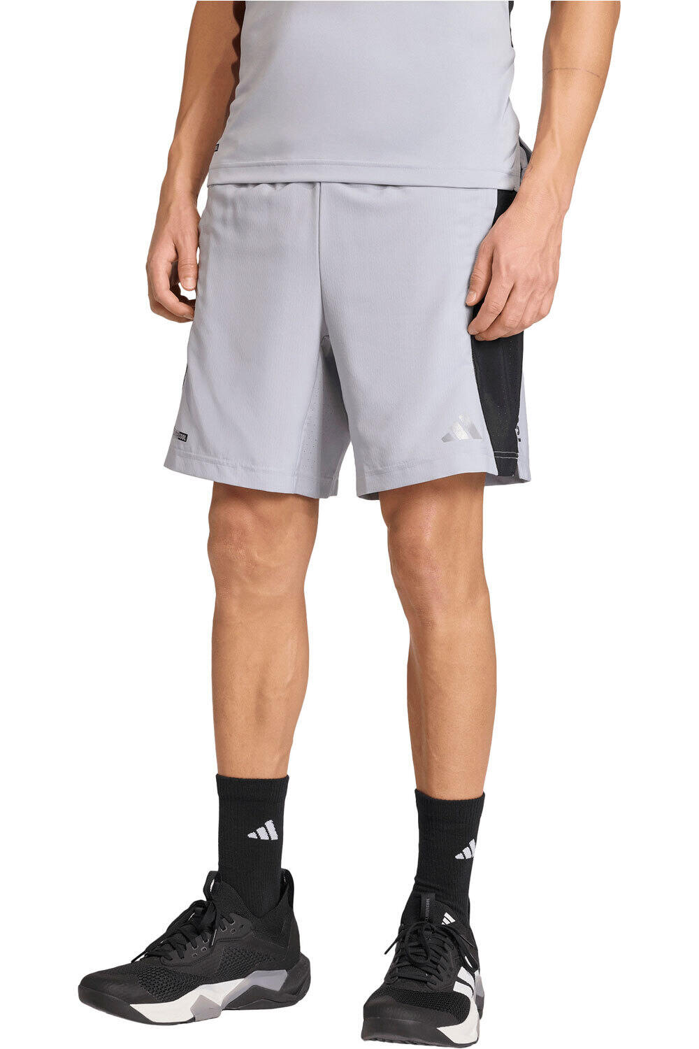 adidas pantalón corto fitness hombre TECH APPAREL CLIMACOOL vista frontal