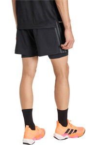 adidas pantalón corto fitness hombre TECHES 2in1 SHO vista trasera