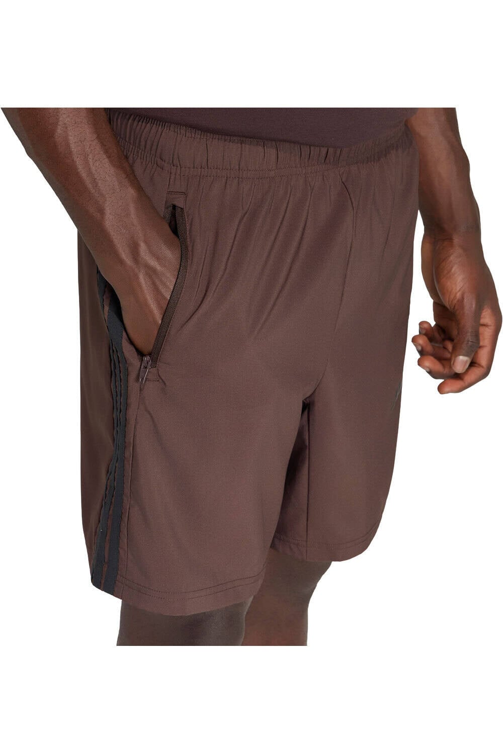adidas pantalón corto fitness hombre WORKOUT ESSENTIALS BASE 3 STRIPES 03