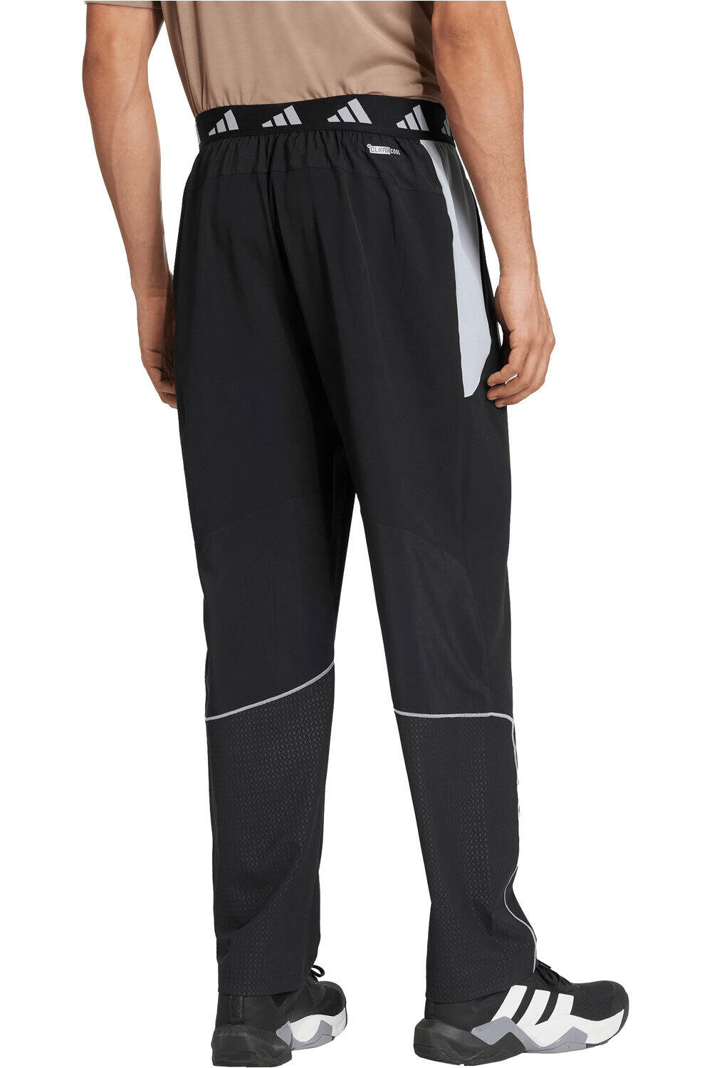adidas pantalon fitness hombre ENTRENAMIENTO TECH APPAREL vista trasera