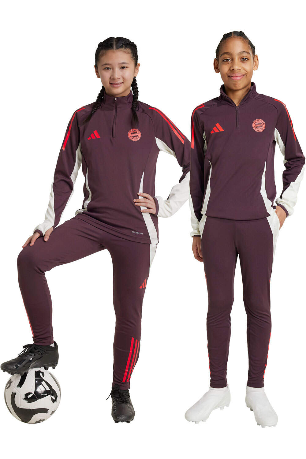 adidas pantalón futbol niño B.MUNICH 25 TR PNTY vista frontal