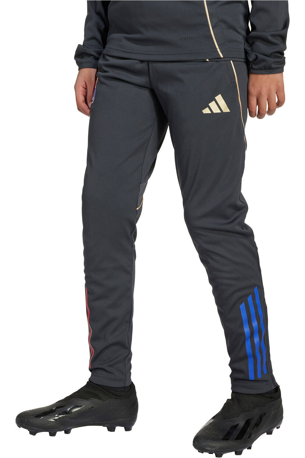 adidas pantalón futbol niño OLYMPIQUE DE LYON TIRO25 vista frontal