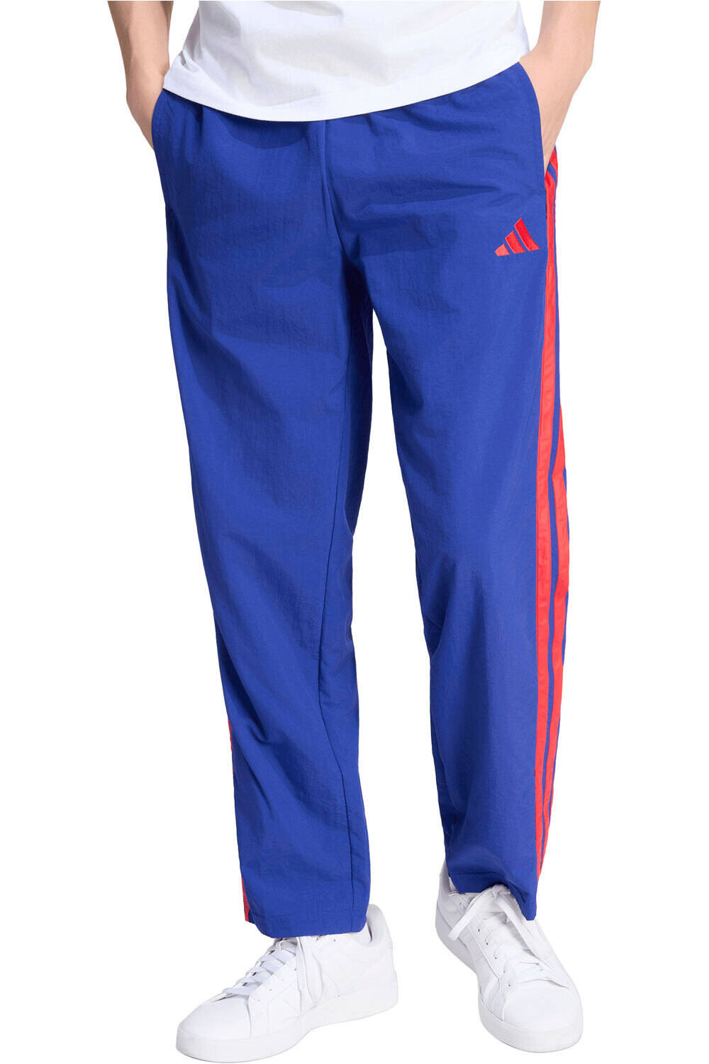 adidas pantalón hombre ESSENTIALS 3 RAYAS BAJO ABIERTO vista frontal