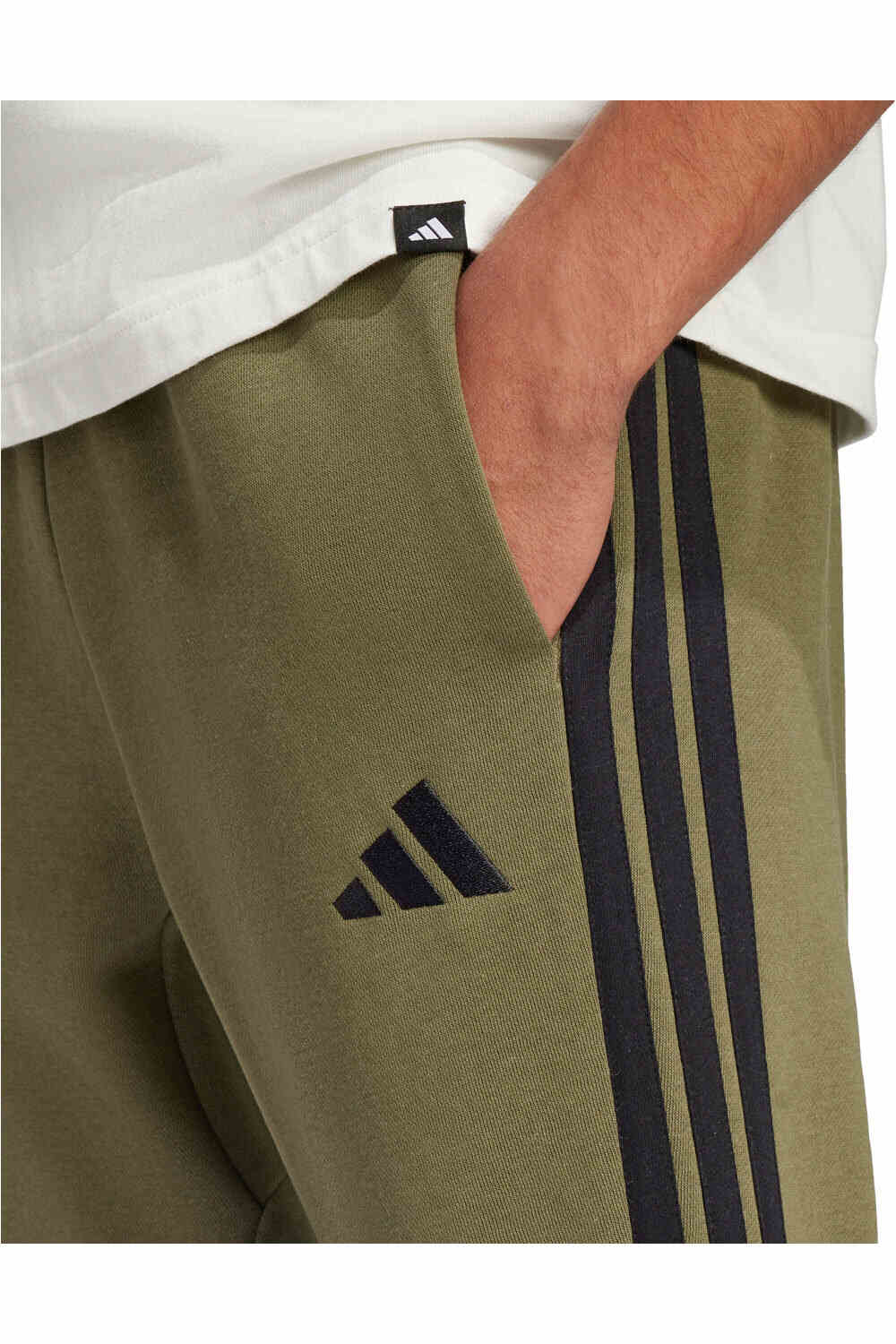 adidas pantalón hombre FELPA ABIERTO ESSENTIALS 3 STRIPES 03