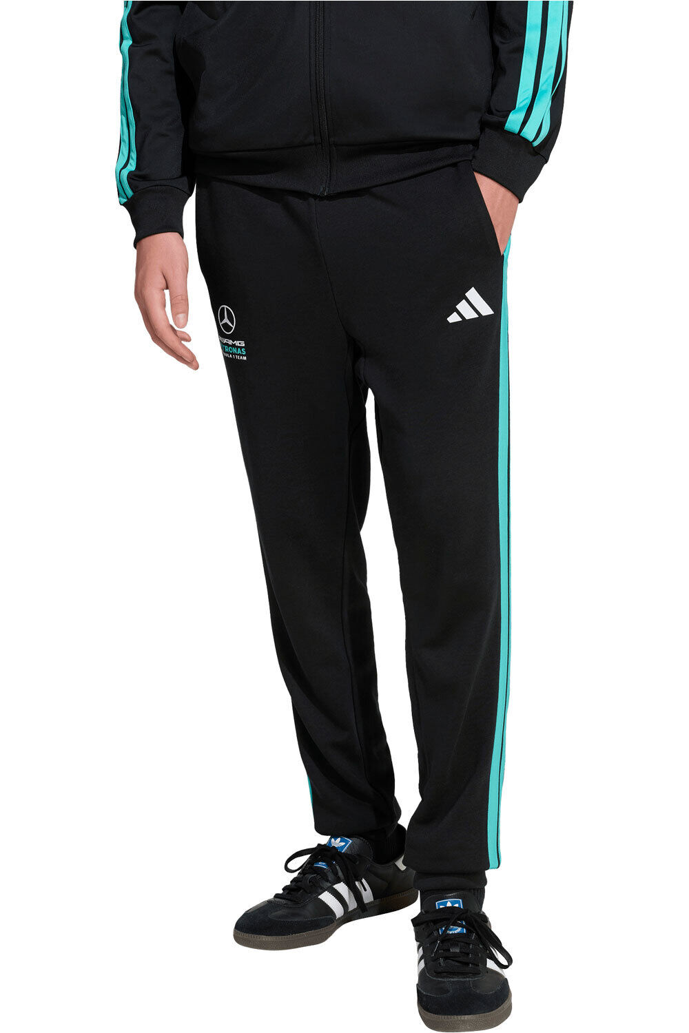 adidas pantalón hombre MERCEDES - AMG PETRONAS FORMULA 1 TEAM DNA vista frontal