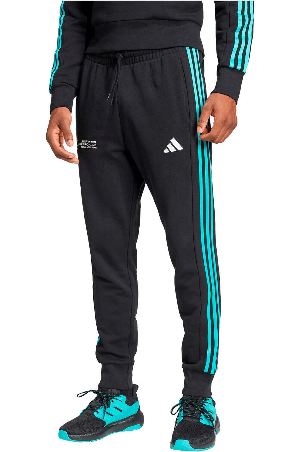 adidas pantalón hombre MERCEDES F1 DNA vista frontal