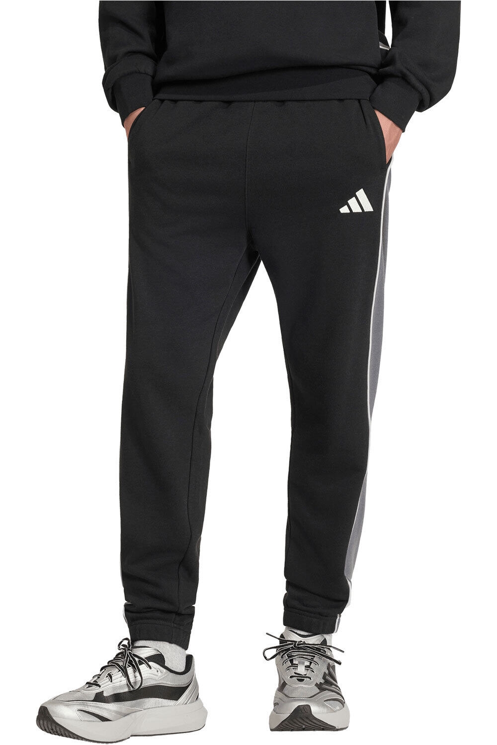adidas pantalón hombre Pantalones Seasonal Ess bloques color vista frontal