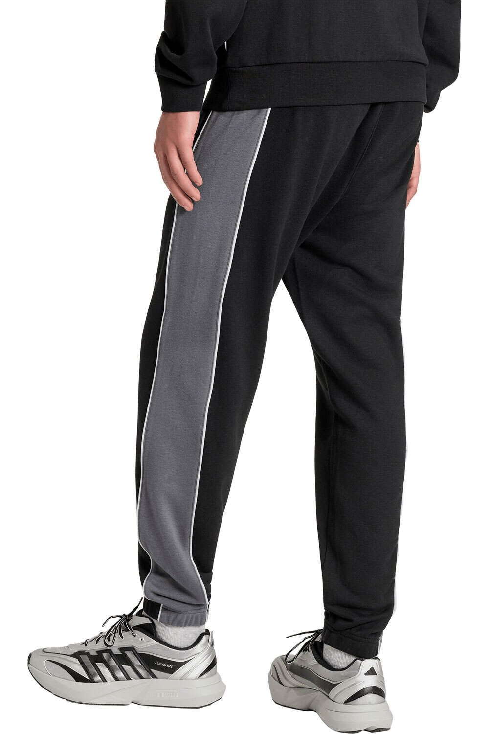 adidas pantalón hombre Pantalones Seasonal Ess bloques color vista trasera