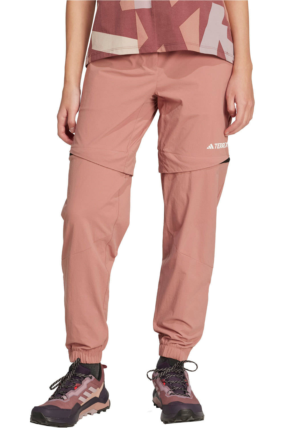 adidas pantalón montaña mujer Terrex Utilitas Hiking Zip-Off vista frontal