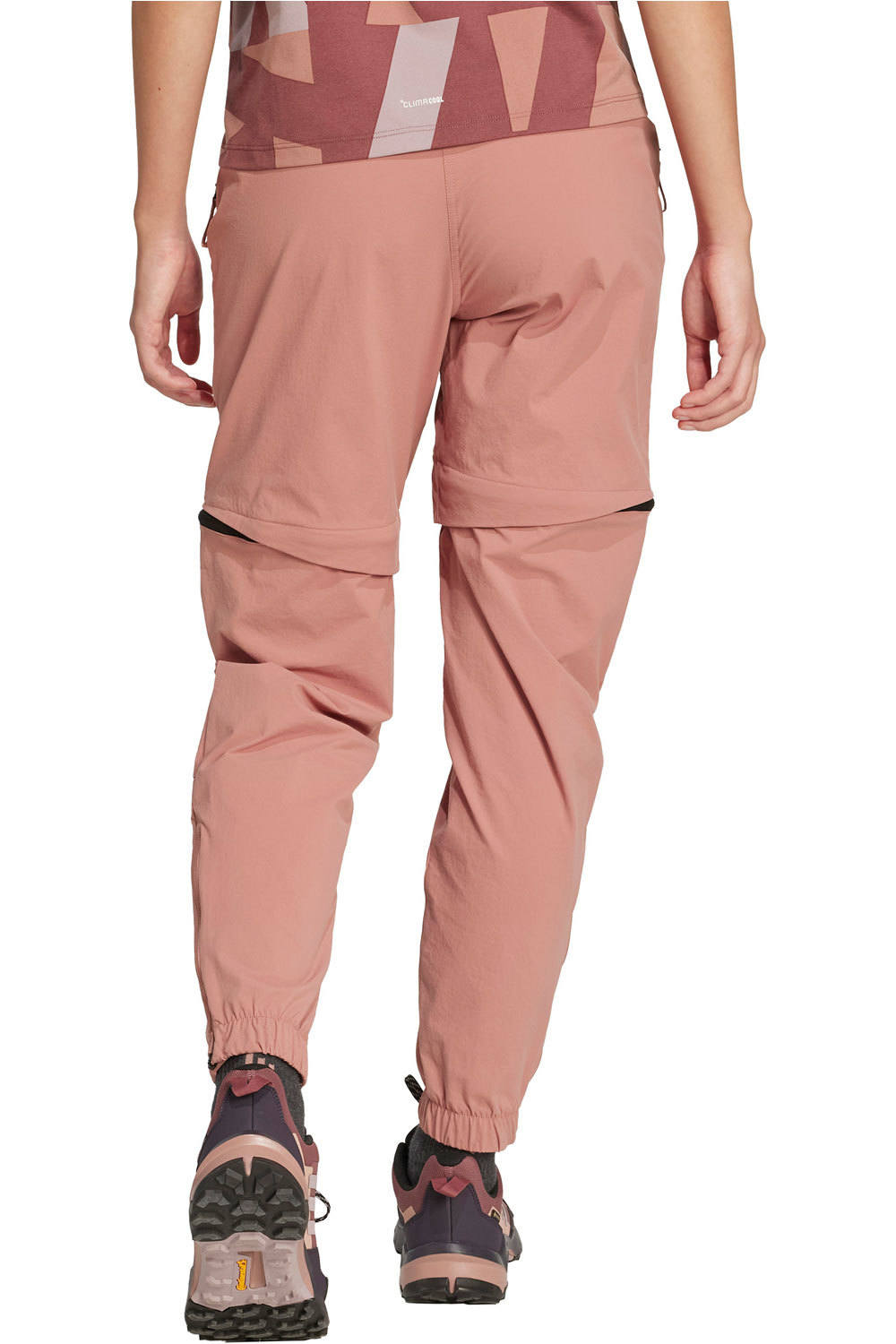 adidas pantalón montaña mujer Terrex Utilitas Hiking Zip-Off vista trasera