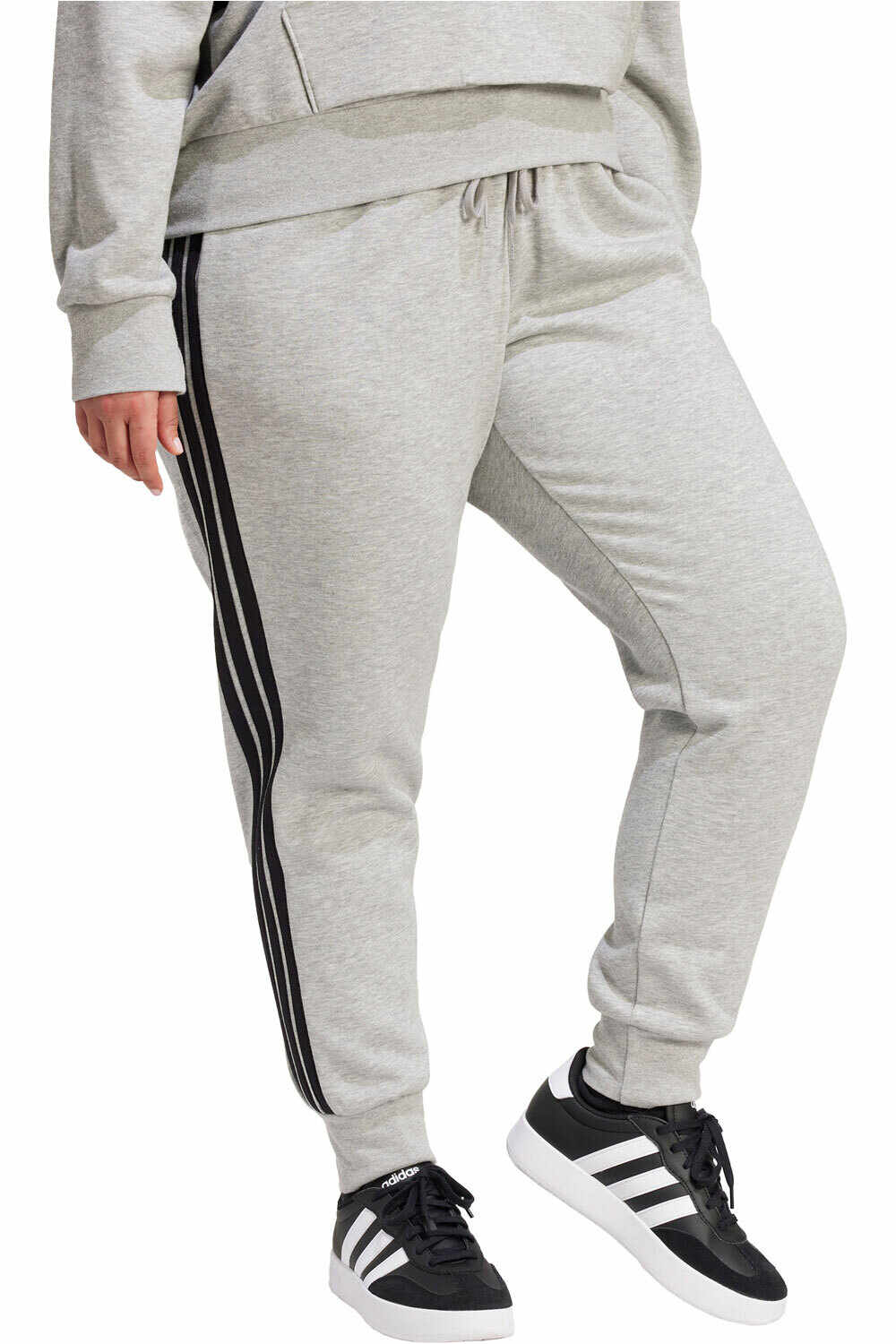 adidas pantalón mujer ESSENTIALS 3-STRIPES FLEECE SLIM vista detalle