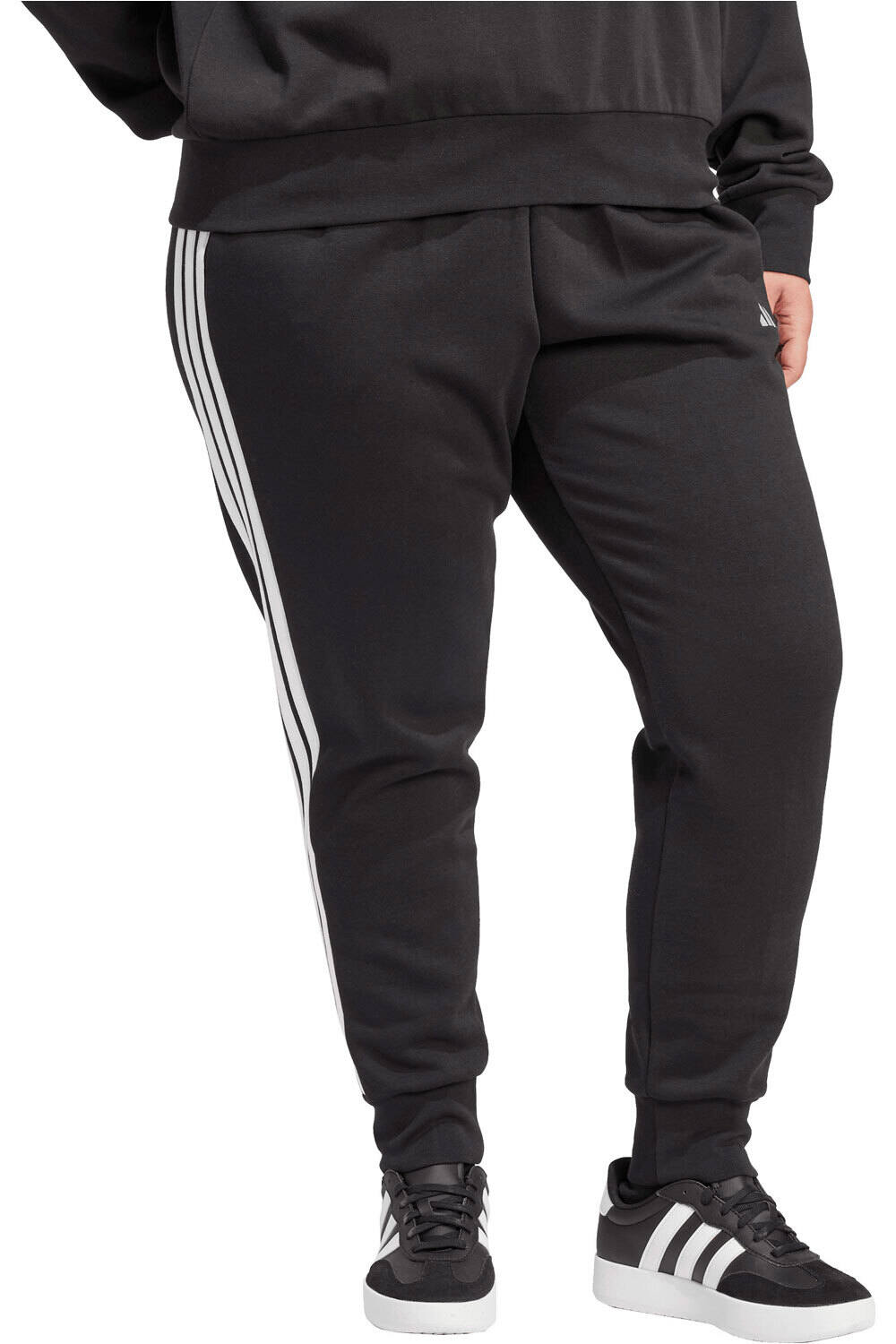 adidas pantalón mujer ESSENTIALS 3-STRIPES FLEECE SLIM vista detalle