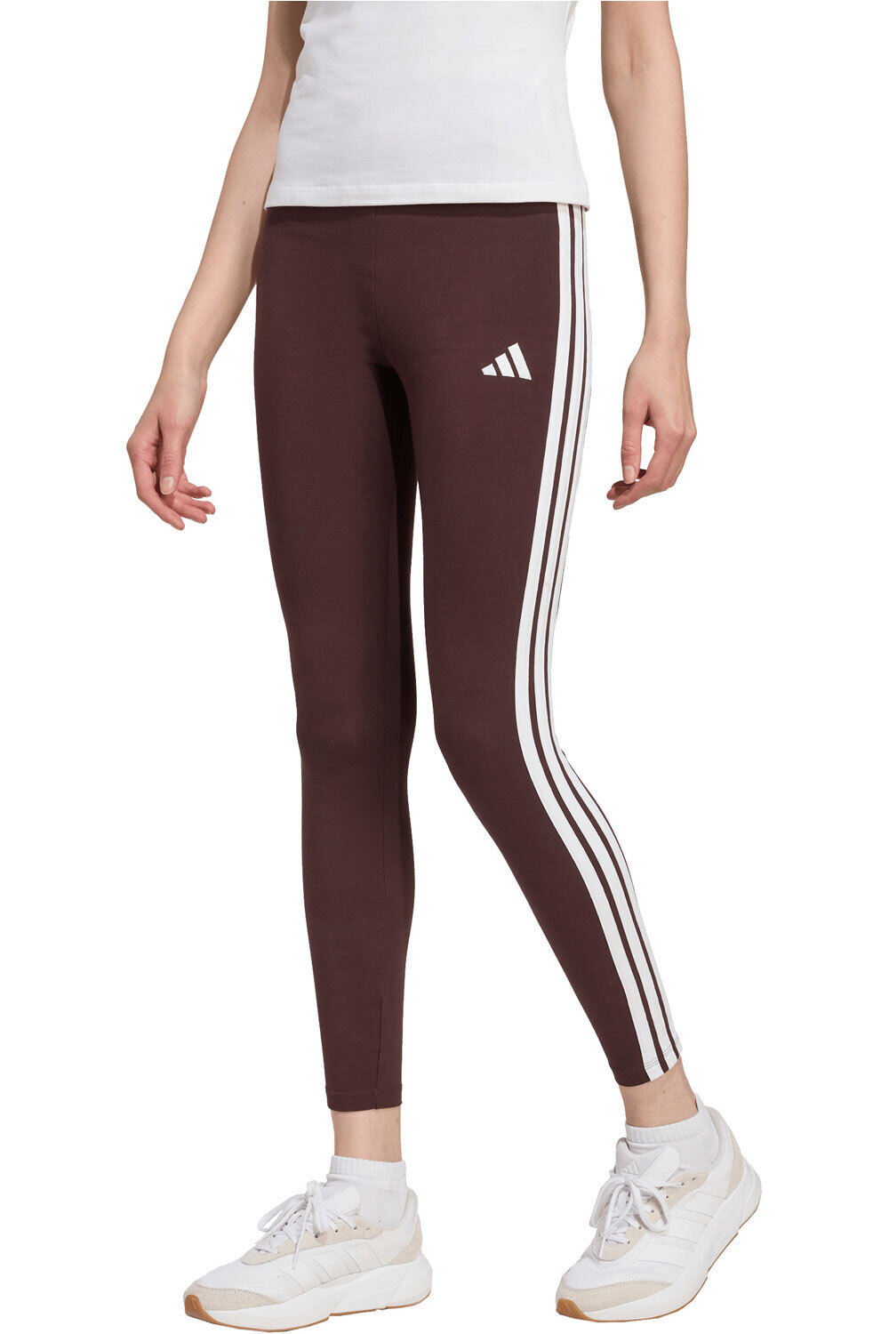 adidas pantalón mujer ESSENTIALS COTTON 3 BANDAS vista frontal