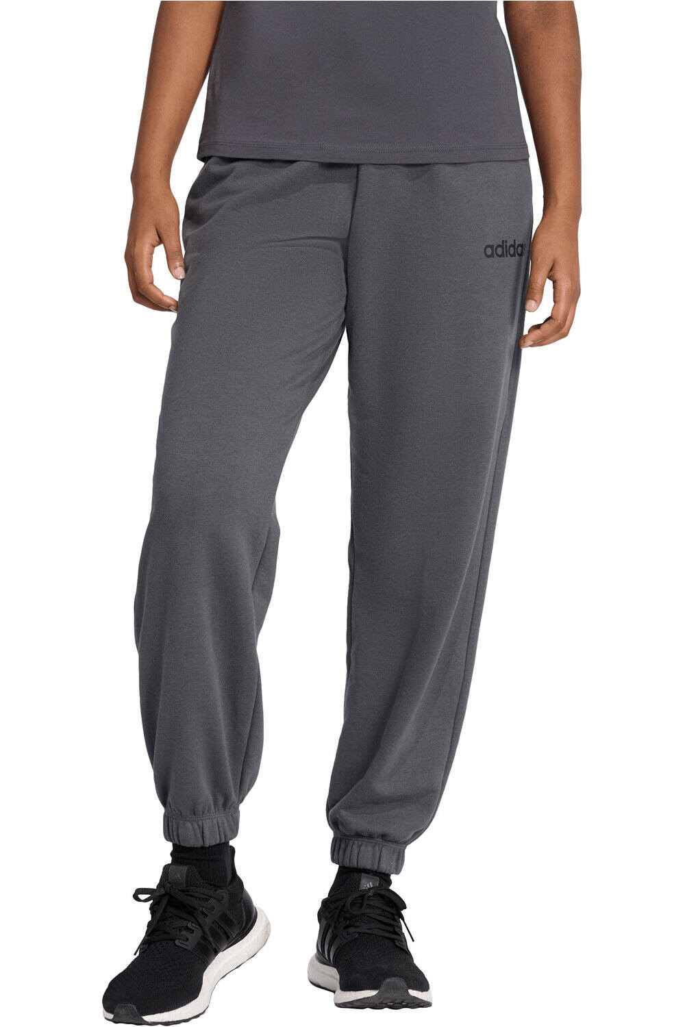 adidas pantalón mujer ESSENTIALS LINEAR FRENCH TERRY CUFFED vista frontal