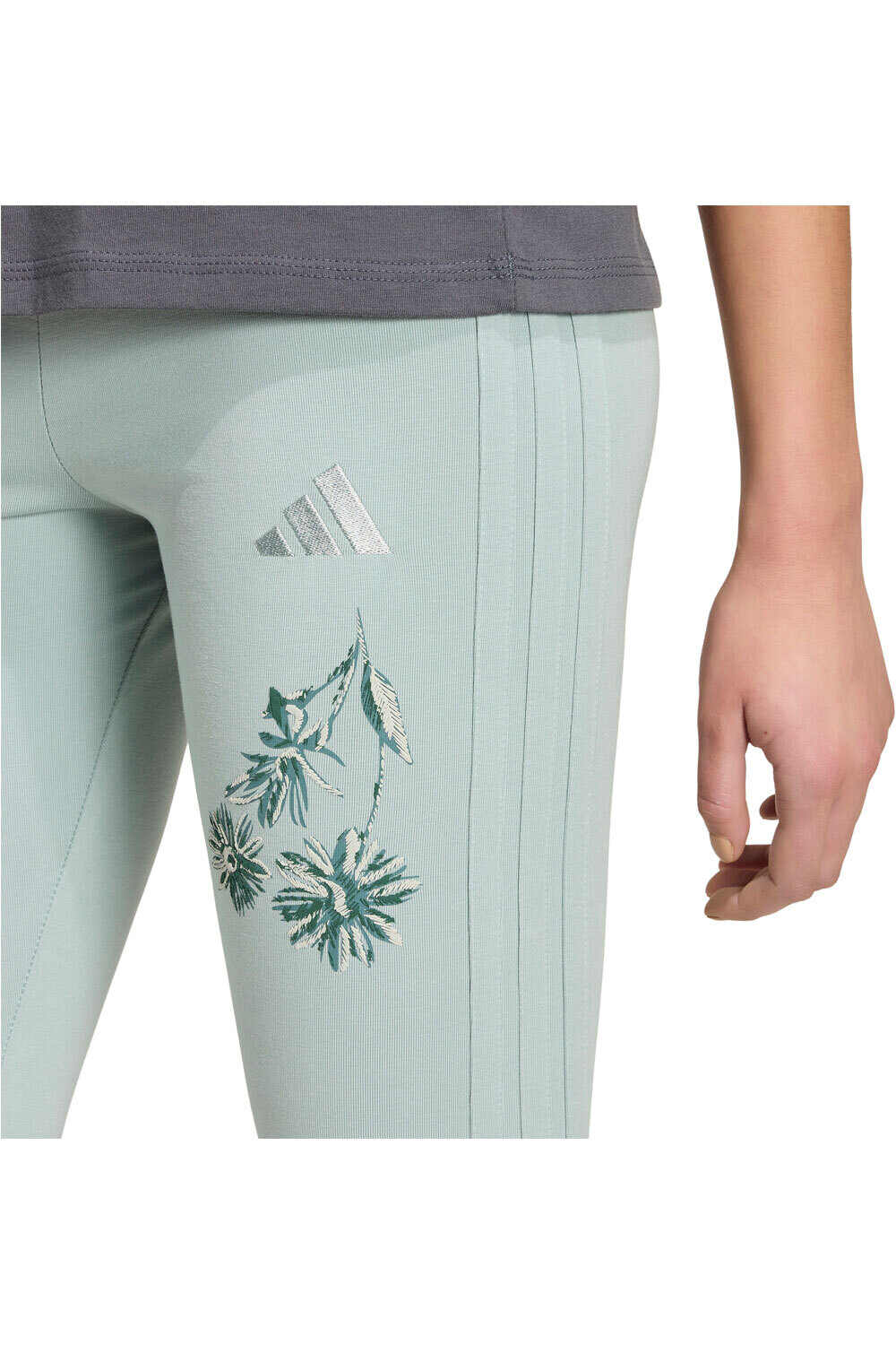 adidas pantalón mujer MALLAS ALGODN ESSENTIALS 3 STRIPES vista detalle